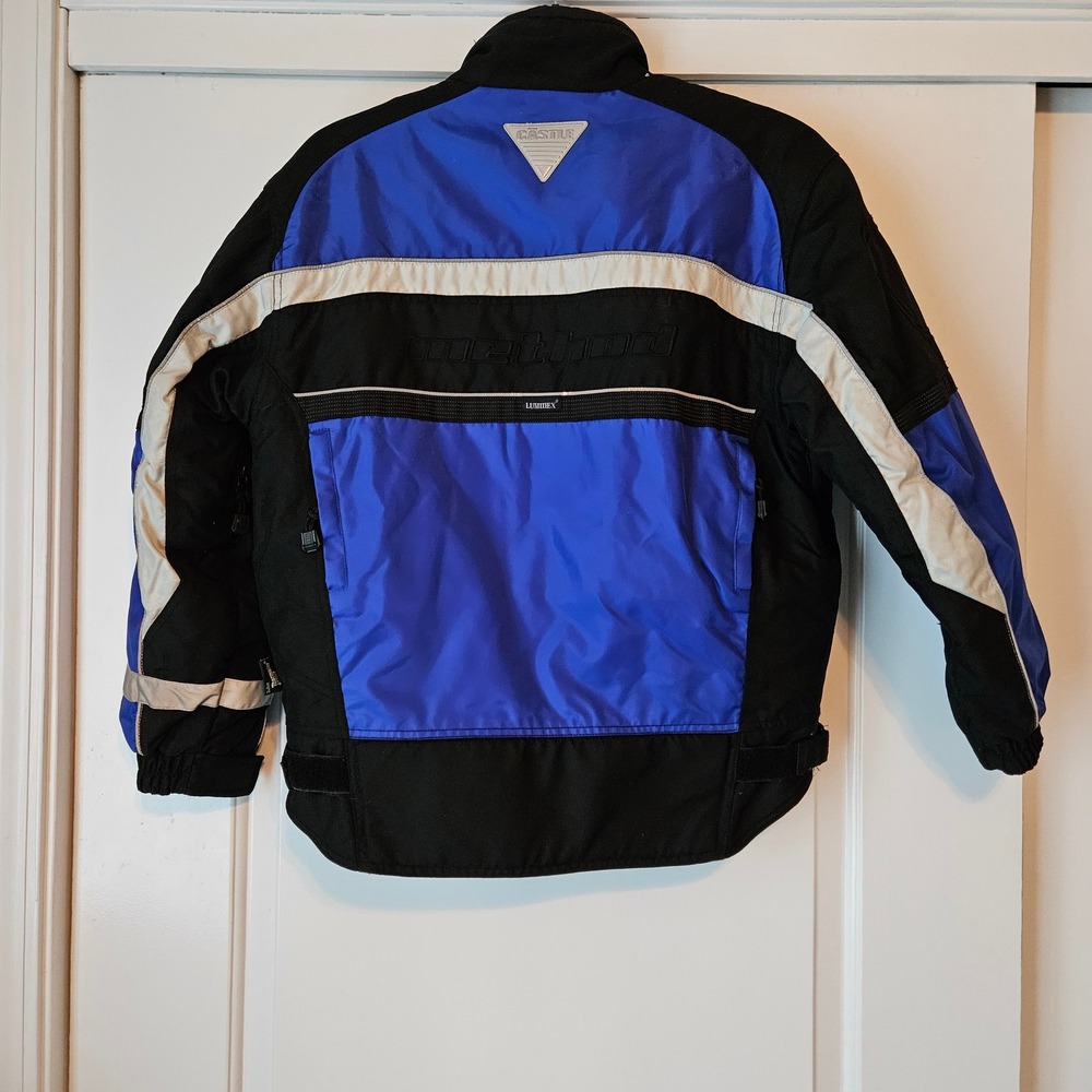 Castle X Racewear Snowmobile Method Jacket Mens‎ XS Blue Black Reflective Hitena - Picture 2 of 11